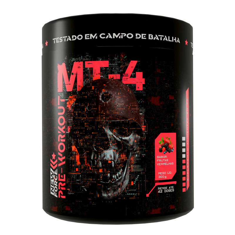 PRÉ TREINO MT4 300g NEW FORCE FRUTAS VERMELHAS